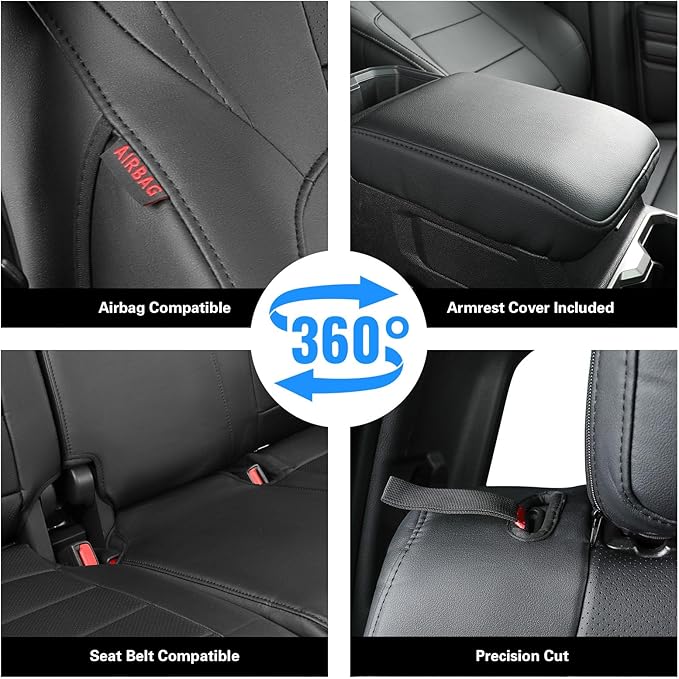 Seat Covers for Toyota Tacoma — Full Set — Black