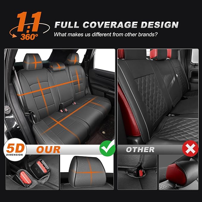 Faux Leather Seat Covers for Honda CR-V — Full Set — Gray