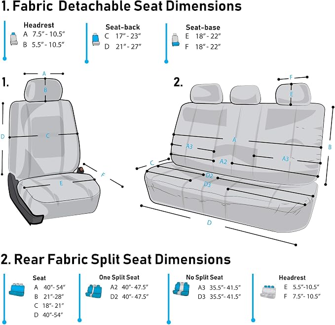 Universal Seat Covers — Full Set — Beige