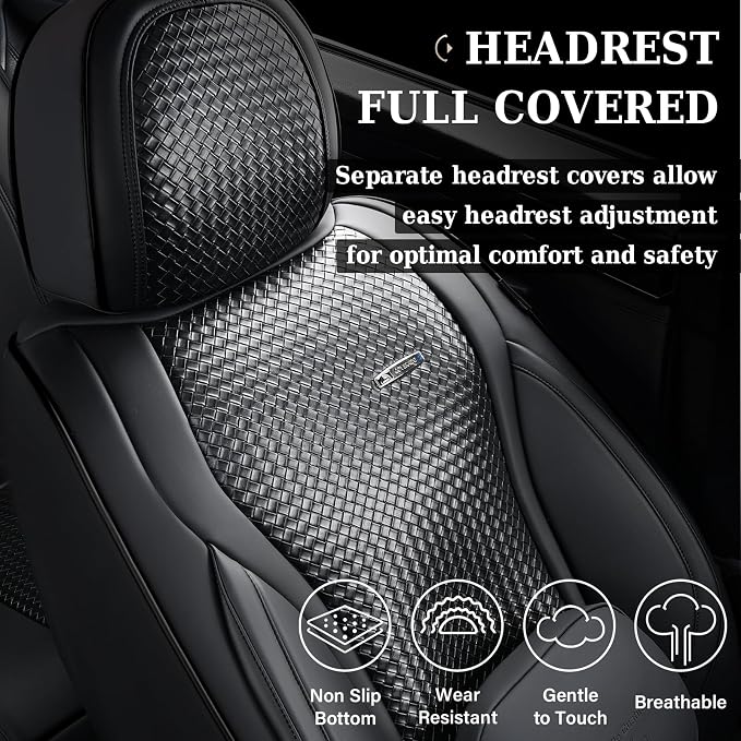 Universal Seat Covers — Front Seat — Black