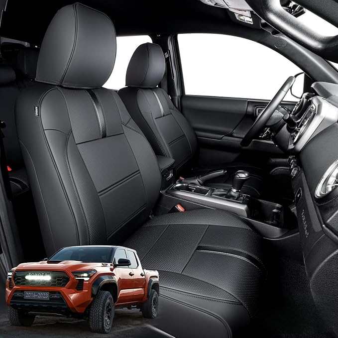 Seat Covers for Toyota Tacoma — Full Set — Black