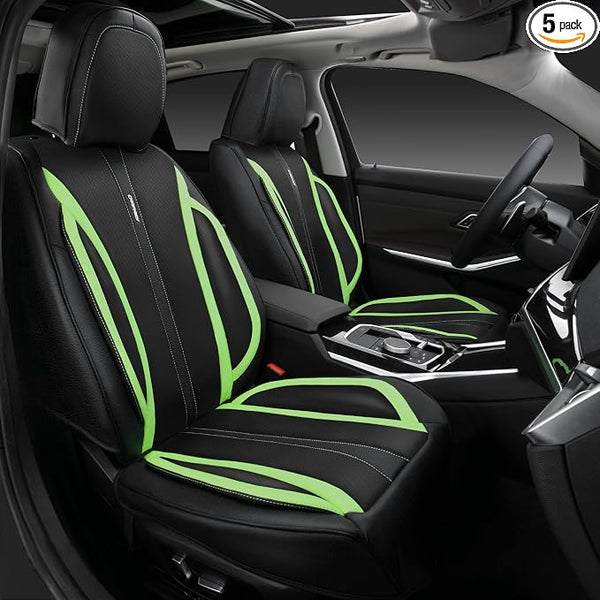 Universal Seat Covers โ Full Set โ Green / Black