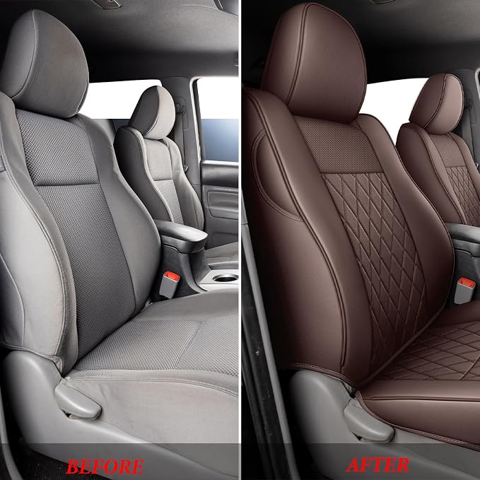 Seat Covers for Toyota Tacoma — Full Set — Brown
