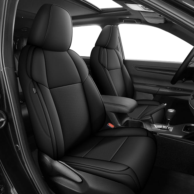 Faux Leather Seat Covers for Toyota RAV4 — Full Set — Black