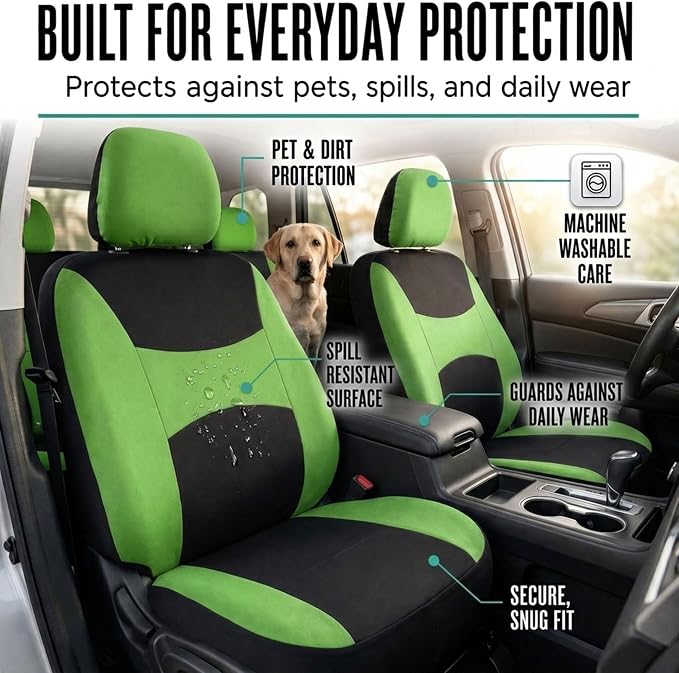 Universal Seat Covers — Green