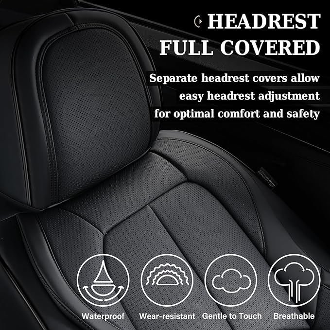 Universal Seat Covers — Full Set — Black
