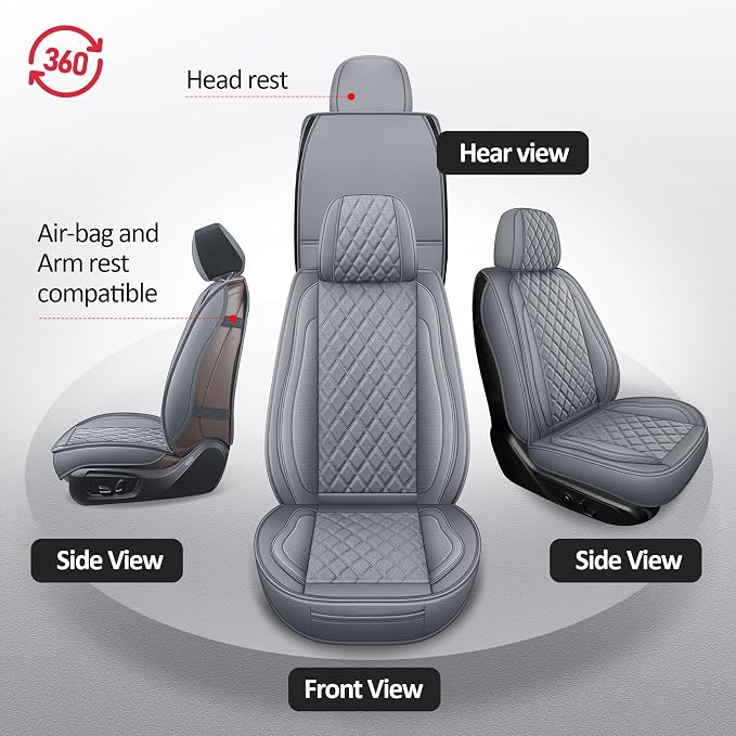 Seat Covers for Chevrolet Silverado / GMC Sierra — Front Seat — Gray