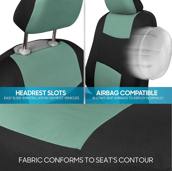 Car Seat Covers — Full Set — Black
