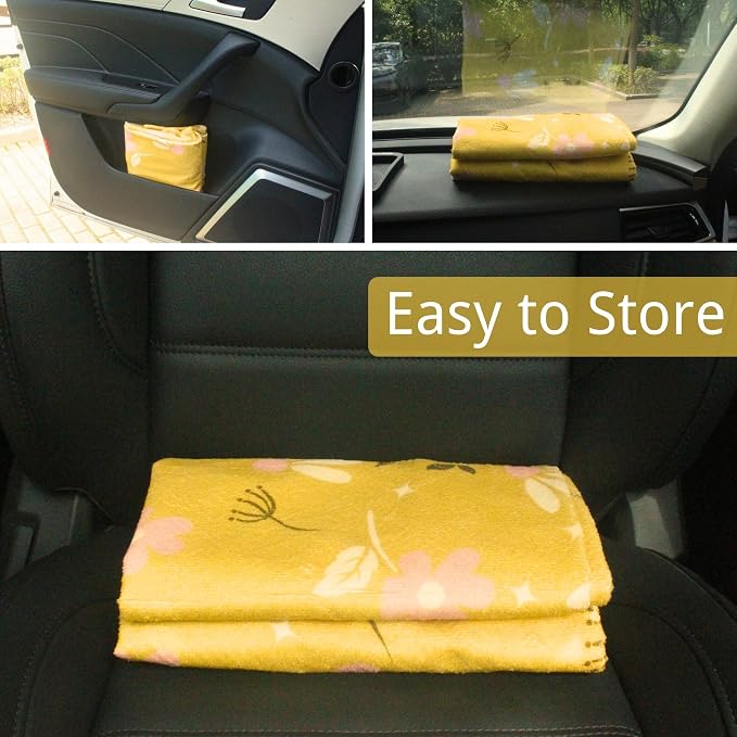 Car Seat Covers — Front Seat — Yellow