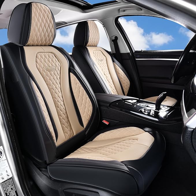 Universal Seat Covers — Full Set — Beige