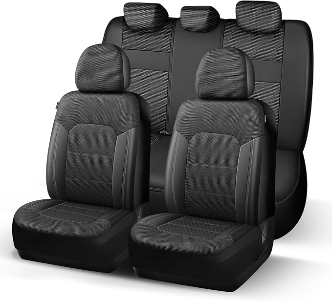 Universal Fabric Seat Covers — Black