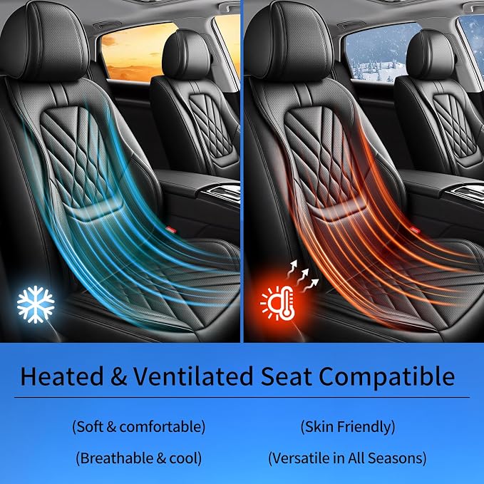 Seat Covers for Nissan Versa — Full Set — Black