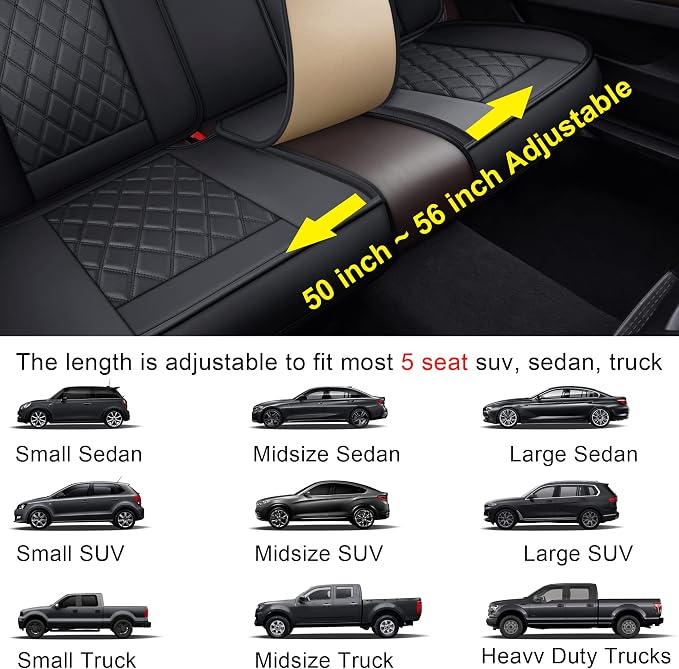 Car Seat Covers — Full Set — Black