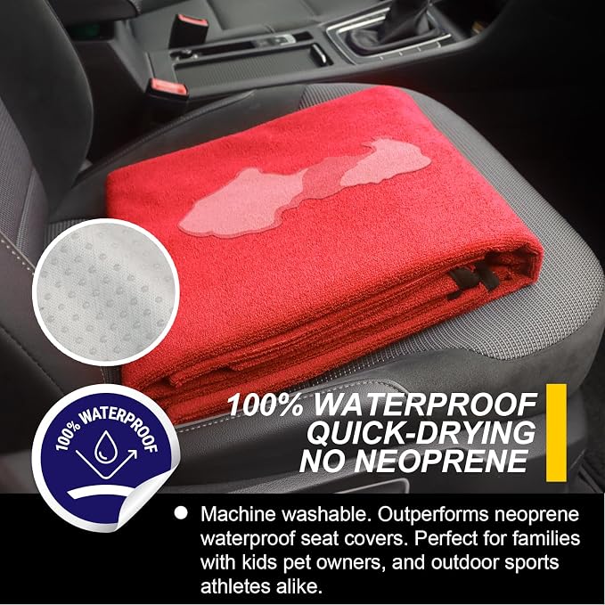 Pet Car Seat Protector — Red