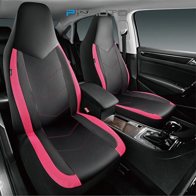 Universal Fabric Seat Covers — Full Set — Black