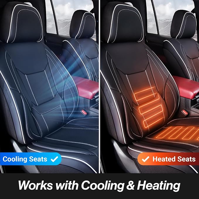 Seat Covers for Ford Ranger — Front Seat — Black / White