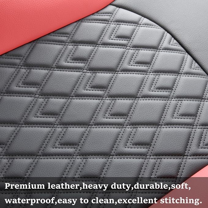 Seat Covers for Chevrolet Silverado / GMC Sierra — Front Seat — Black / Red