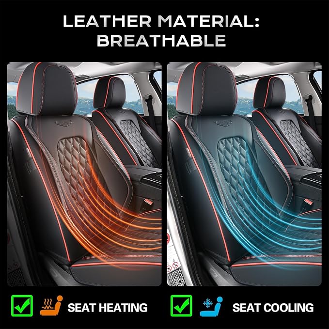 Faux Leather Car Seat Covers — Rear Seat