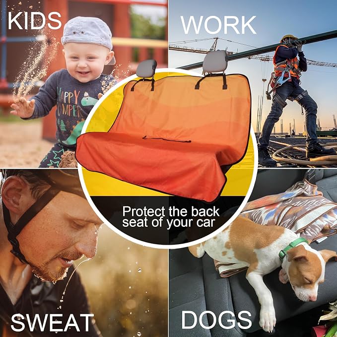Pet Car Seat Protector — Orange