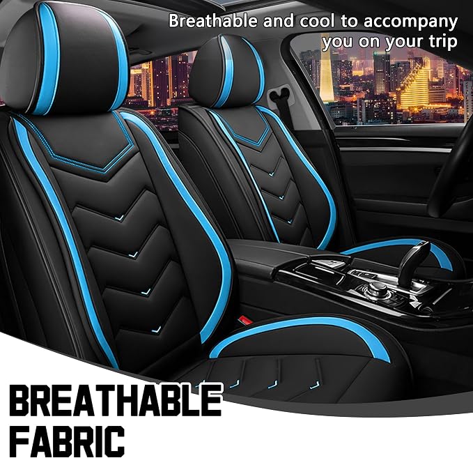 Seat Covers for Honda Civic — Black / Blue