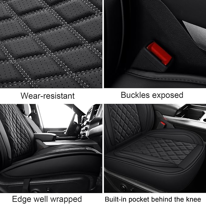 Seat Covers for Chevrolet Silverado / GMC Sierra — Front Seat — Black