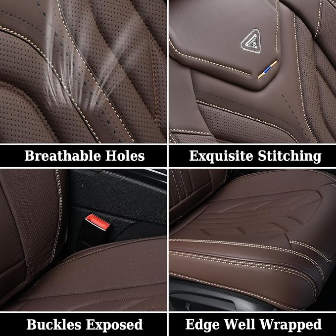 Universal Seat Covers — Full Set — Coffee