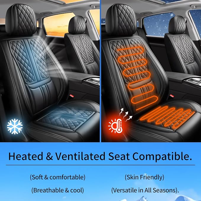 Seat Covers for Nissan Juke — Front Seat — Black
