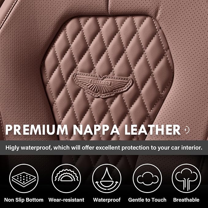 Universal Seat Covers — Full Set — Coffee