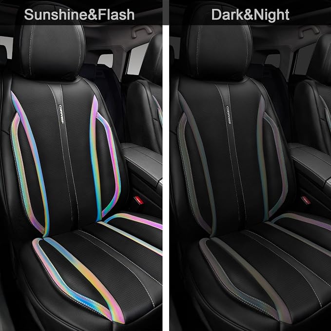 Universal Faux Leather Seat Covers — Front Seat