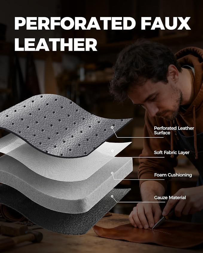 Universal Faux Leather Seat Covers — Front Seat