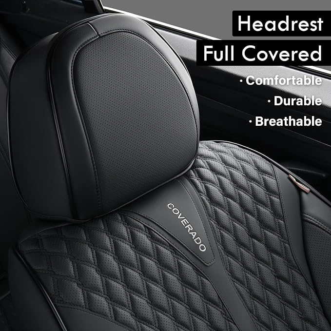 Universal Seat Covers — Front Seat — Black