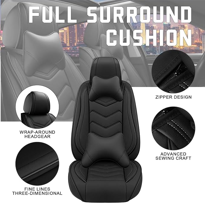 Seat Covers for Honda Civic — Black