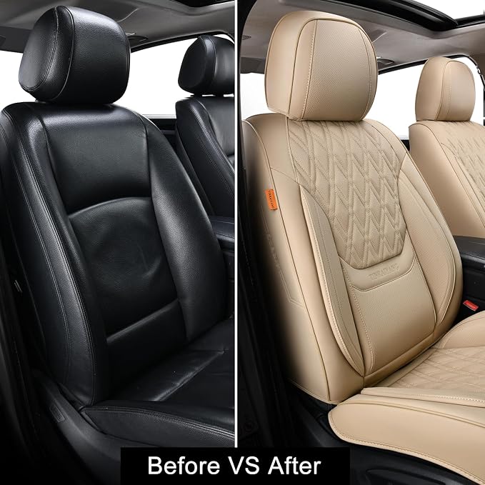 Universal Seat Covers — Full Set — Beige