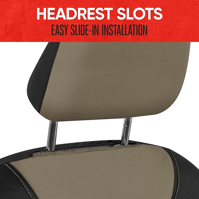 Pet Car Seat Protector — Front Seat — Beige