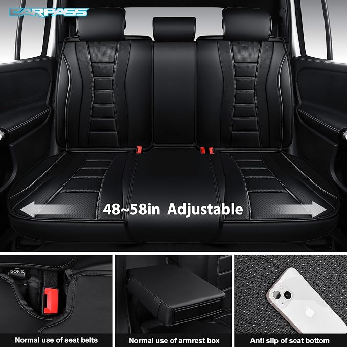 Universal Seat Covers — Full Set — Black