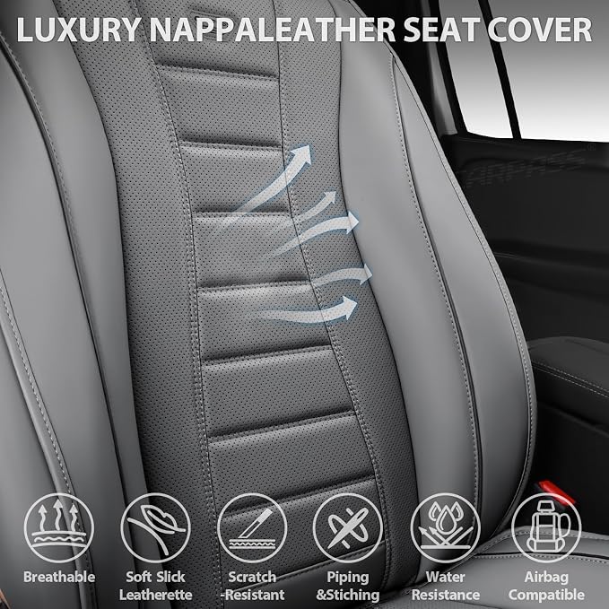 Universal Seat Covers — Full Set — Gray