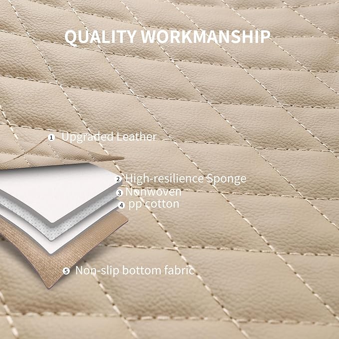 Universal Faux Leather Seat Covers — Full Set