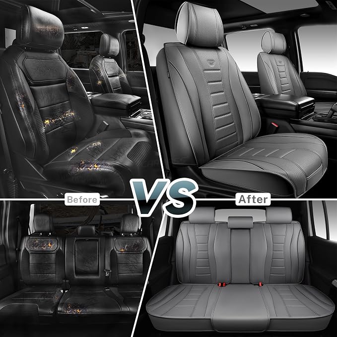 Universal Seat Covers — Full Set — Gray