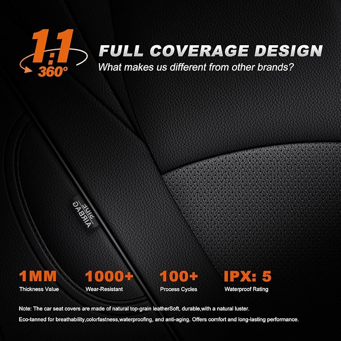 Faux Leather Seat Covers for Toyota 4Runner — Full Set — Black