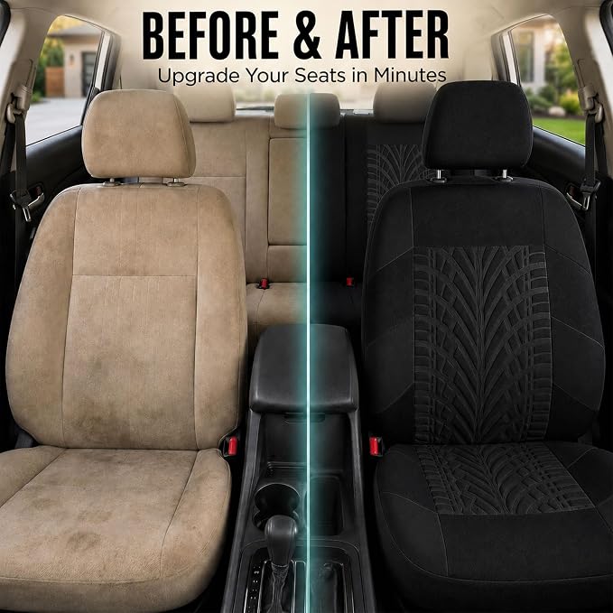 Universal Seat Covers — Full Set — Black