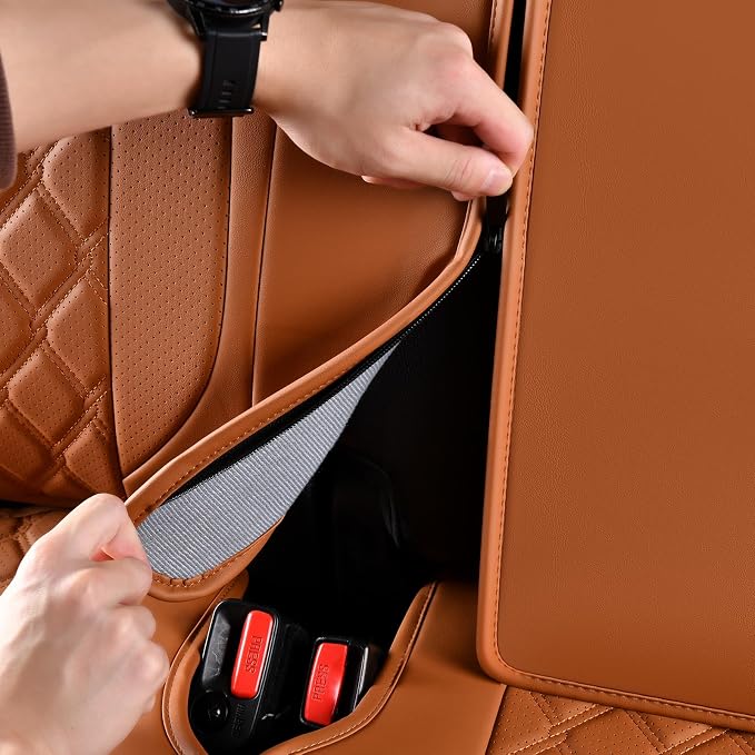 Seat Covers for Chevrolet Silverado / GMC Sierra — Rear Seat — Brown