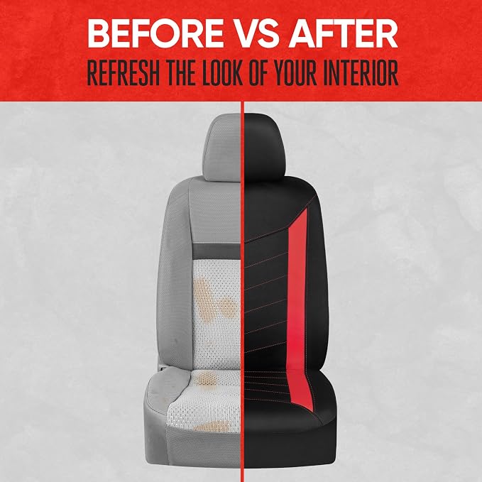 Pet Car Seat Protector — Black / Red