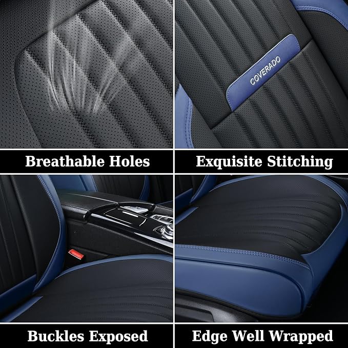 Universal Seat Covers — Full Set — Pink / Gray