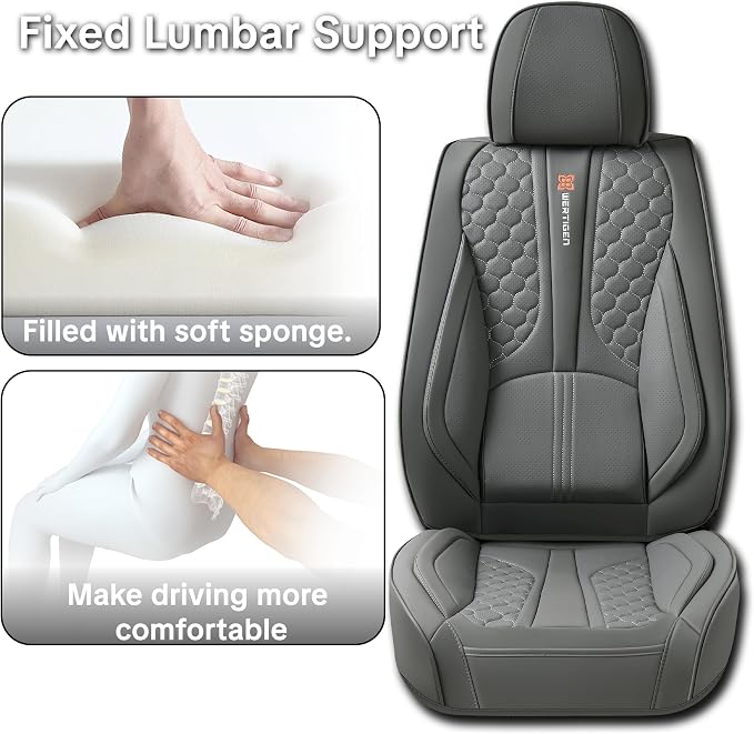 Universal Seat Covers — Full Set — Gray