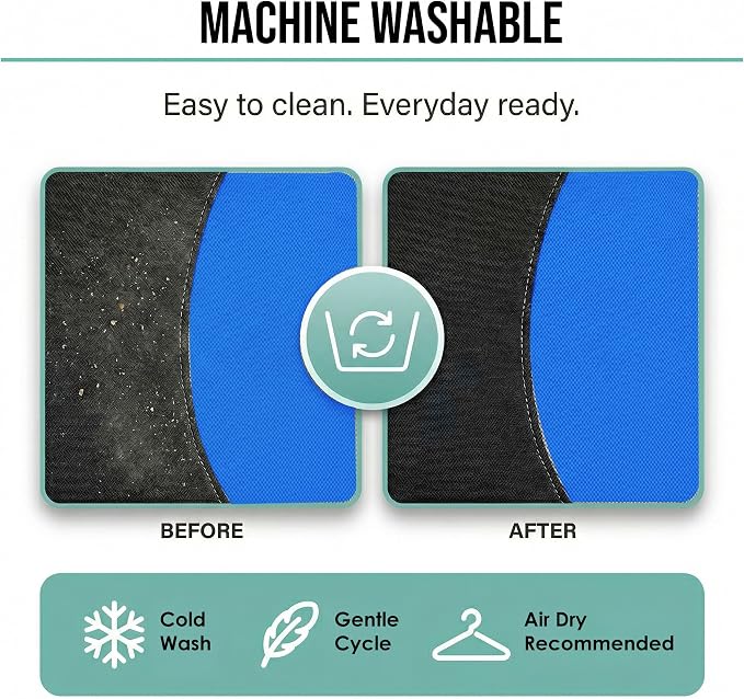 Universal Fabric Seat Covers — Full Set — Blue