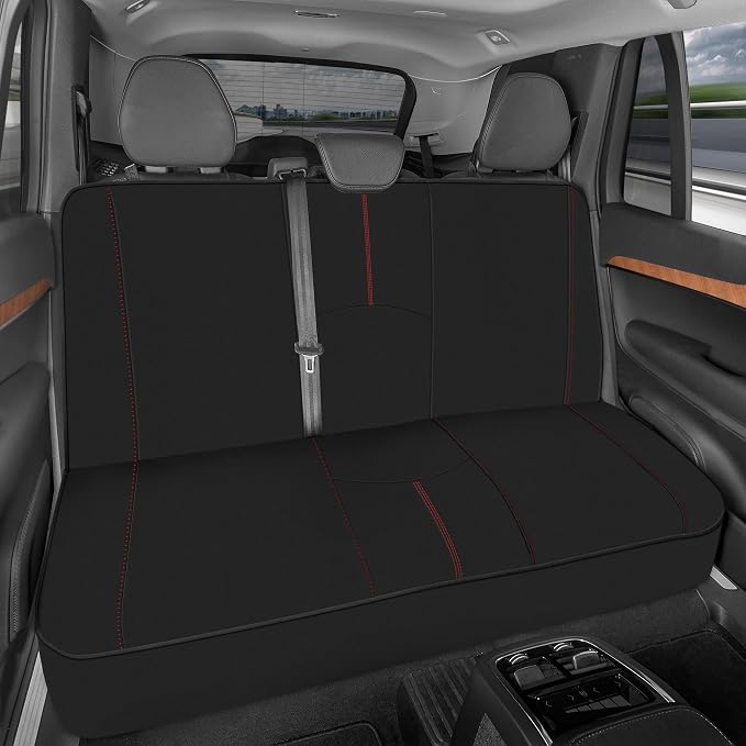 Pet Car Seat Protector — Black / Red