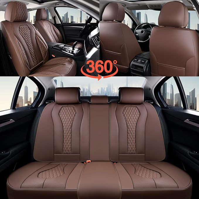 Universal Seat Covers — Full Set — Coffee