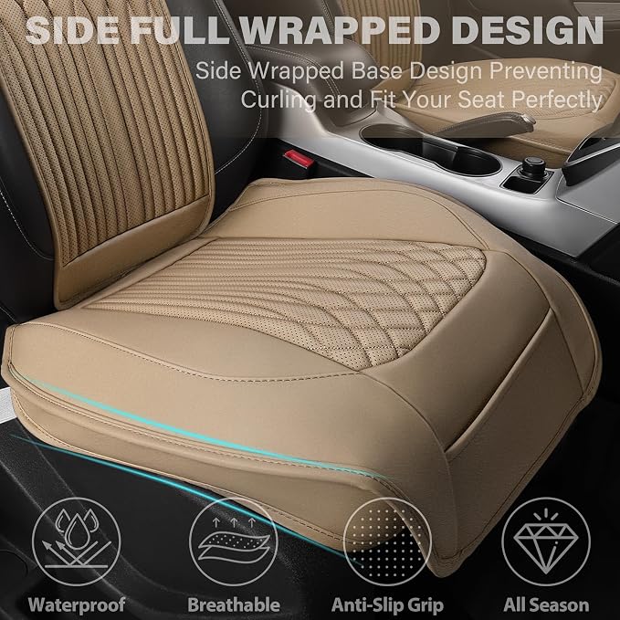 Universal Seat Covers — Front Seat — Beige