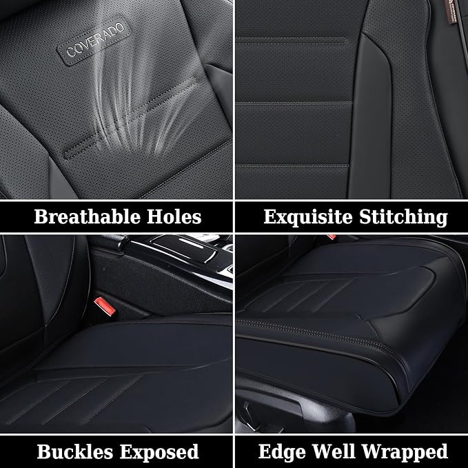 Universal Seat Covers — Full Set — Black