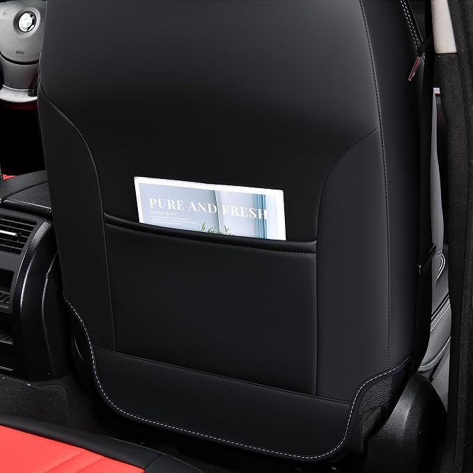 Universal Seat Covers — Black / Red